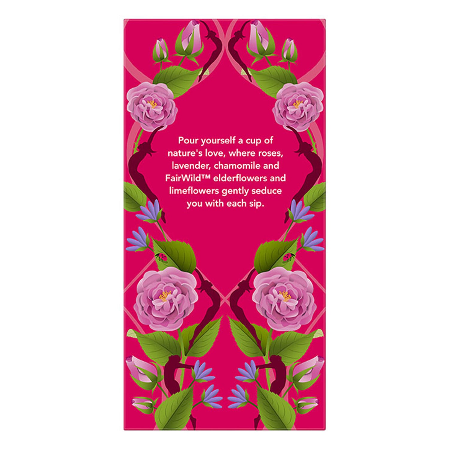 Floral Herbal Tea with Rose Lavender and Chamomile 20 Tea Bags