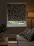 Green Isla floral blackout roller blind, UK version