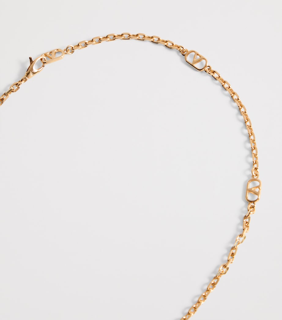 Valentino Garavani Crystal Coeur Royal necklace 50cm, UK version