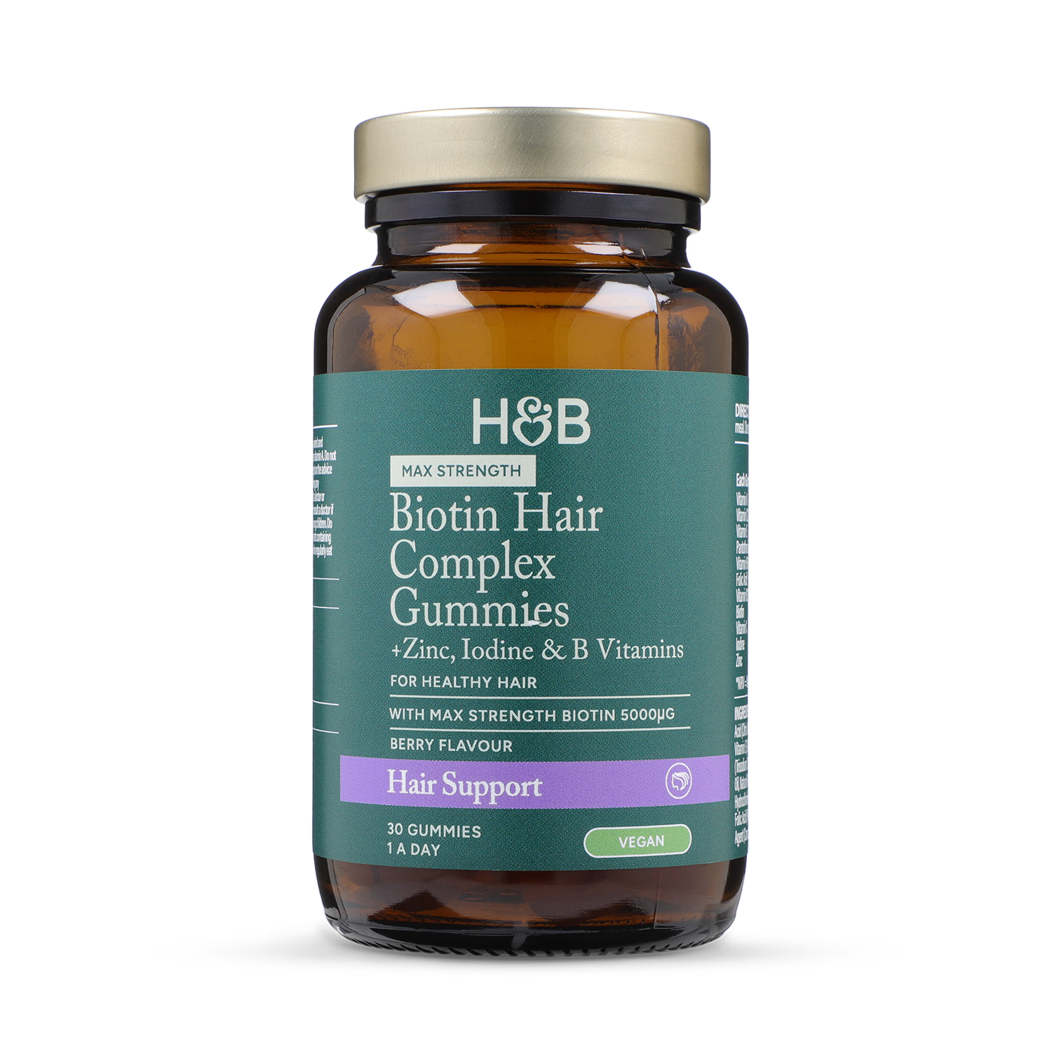 Holland Barrett Vegan Biotin Hair Complex 30 Gummies