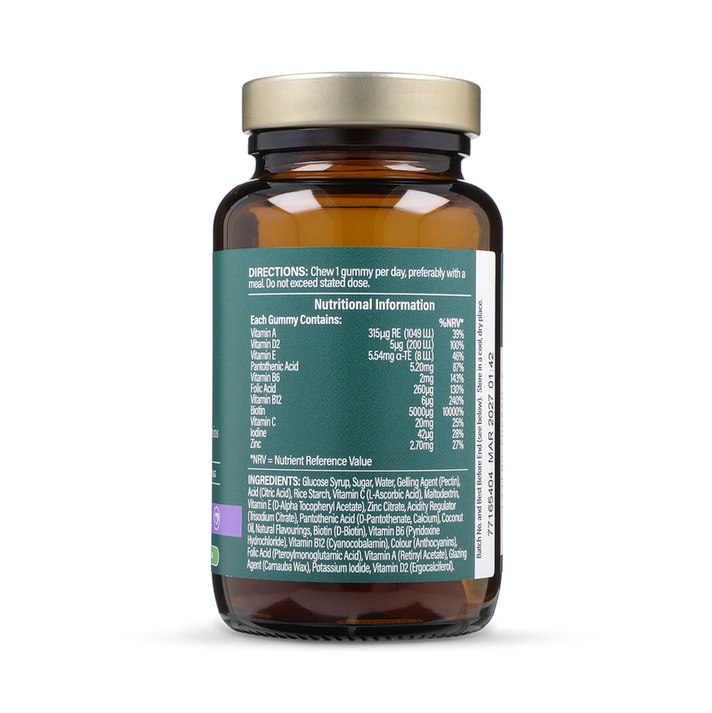 Holland Barrett Vegan Biotin Hair Complex 30 Gummies