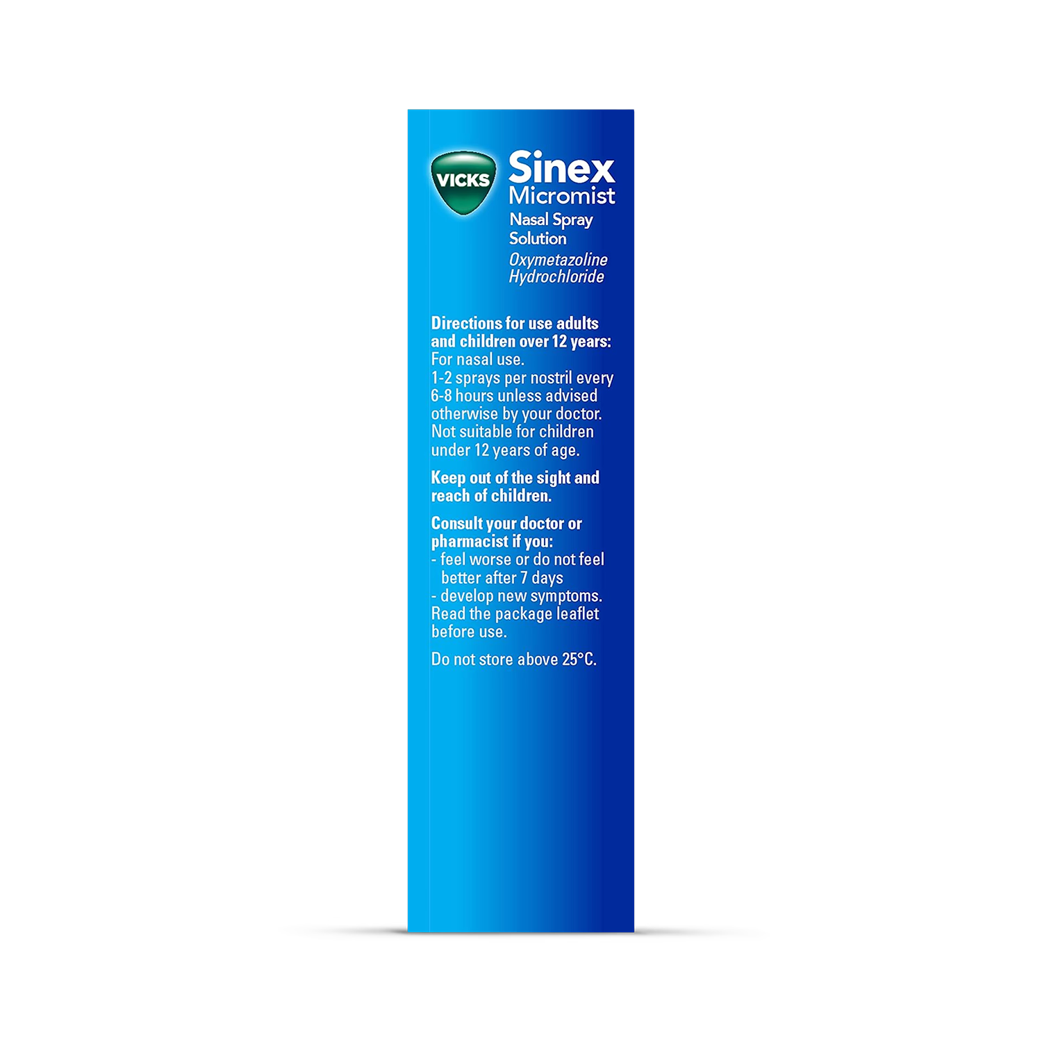 Vicks Micromist 15ml nasal spray decongestant (British brand)