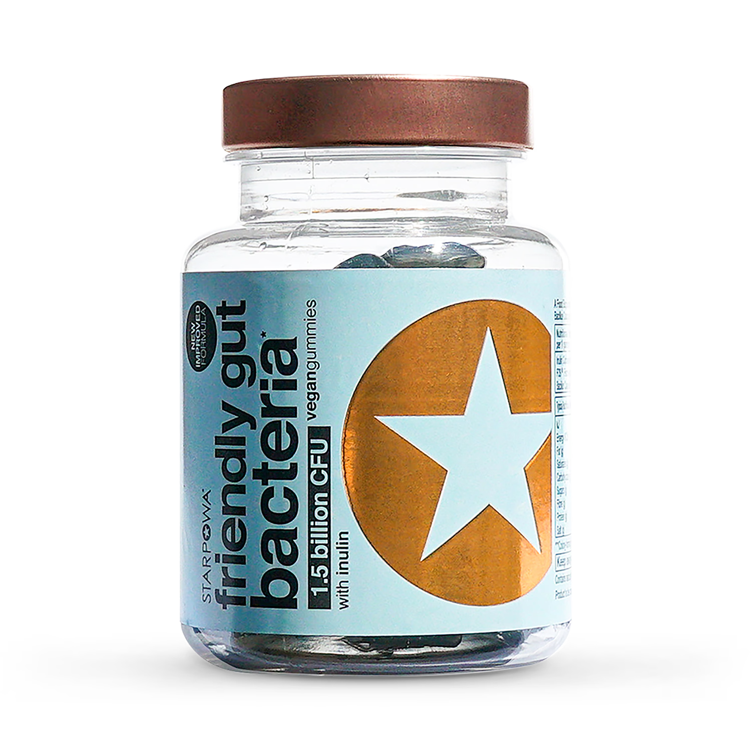 Blueberry Flavoured Friendly Bacteria and Prebiotic 30 Gummies