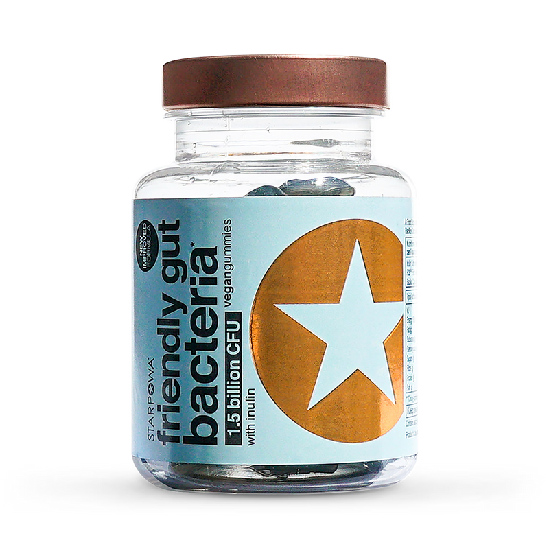 Blueberry Flavoured Friendly Bacteria and Prebiotic 30 Gummies