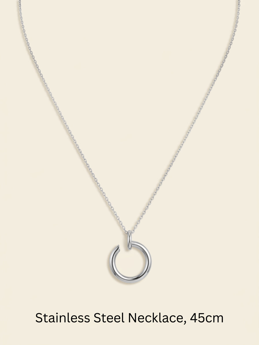 Cartier Juste un Clou pendant necklace 18ct white gold diamond, imported from the UK
