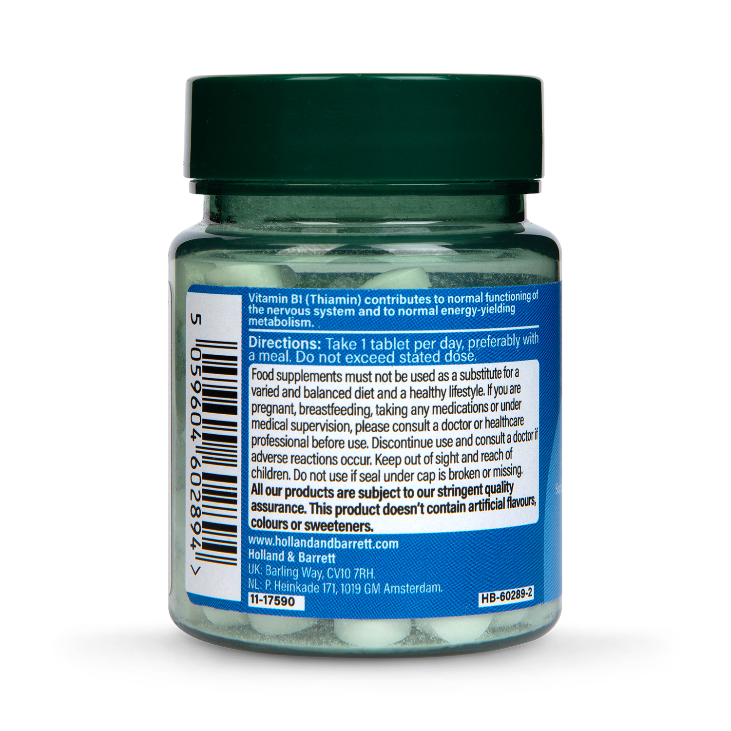 Holland Barrett Vitamin B1 Thiamine 100mg 120 Tablets