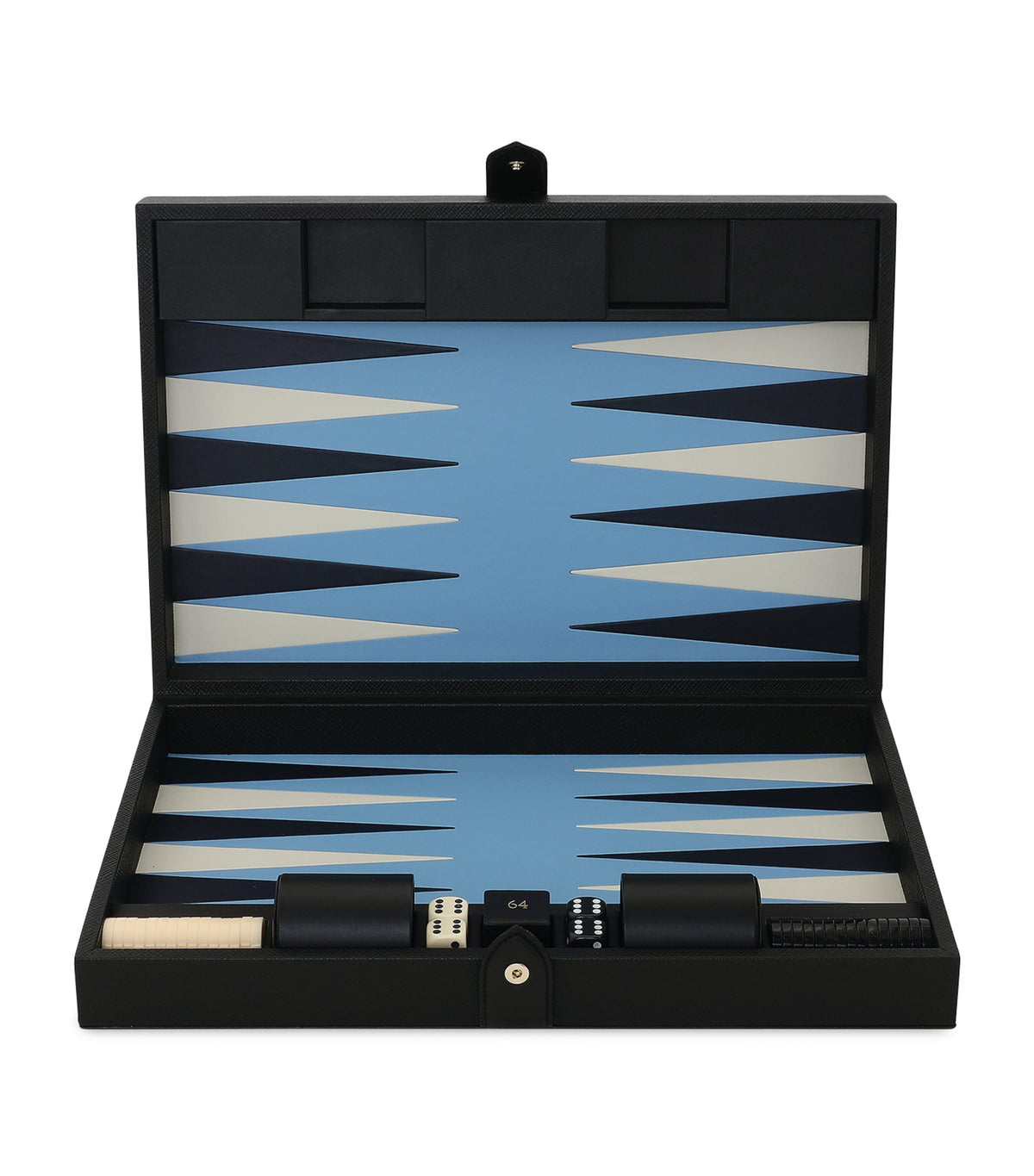 Smythson Leather Panama Backgammon Set (British brand)