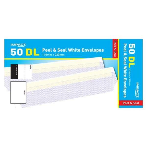 Impact DL Peel And Seal Envelopes (Pack Of 20) GOODS Superdrug   