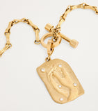 Azlee coin charm large yellow gold diamonds (British brand)