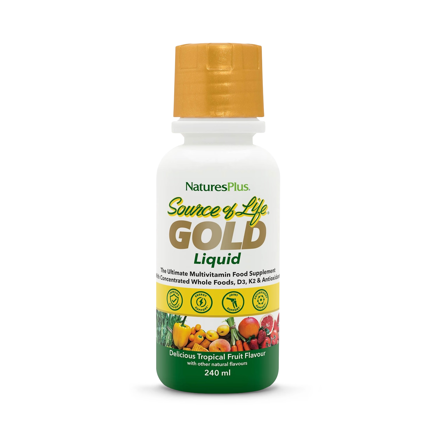 NaturesPlus Source of Life Gold liquid multivitamin 240ml - British product