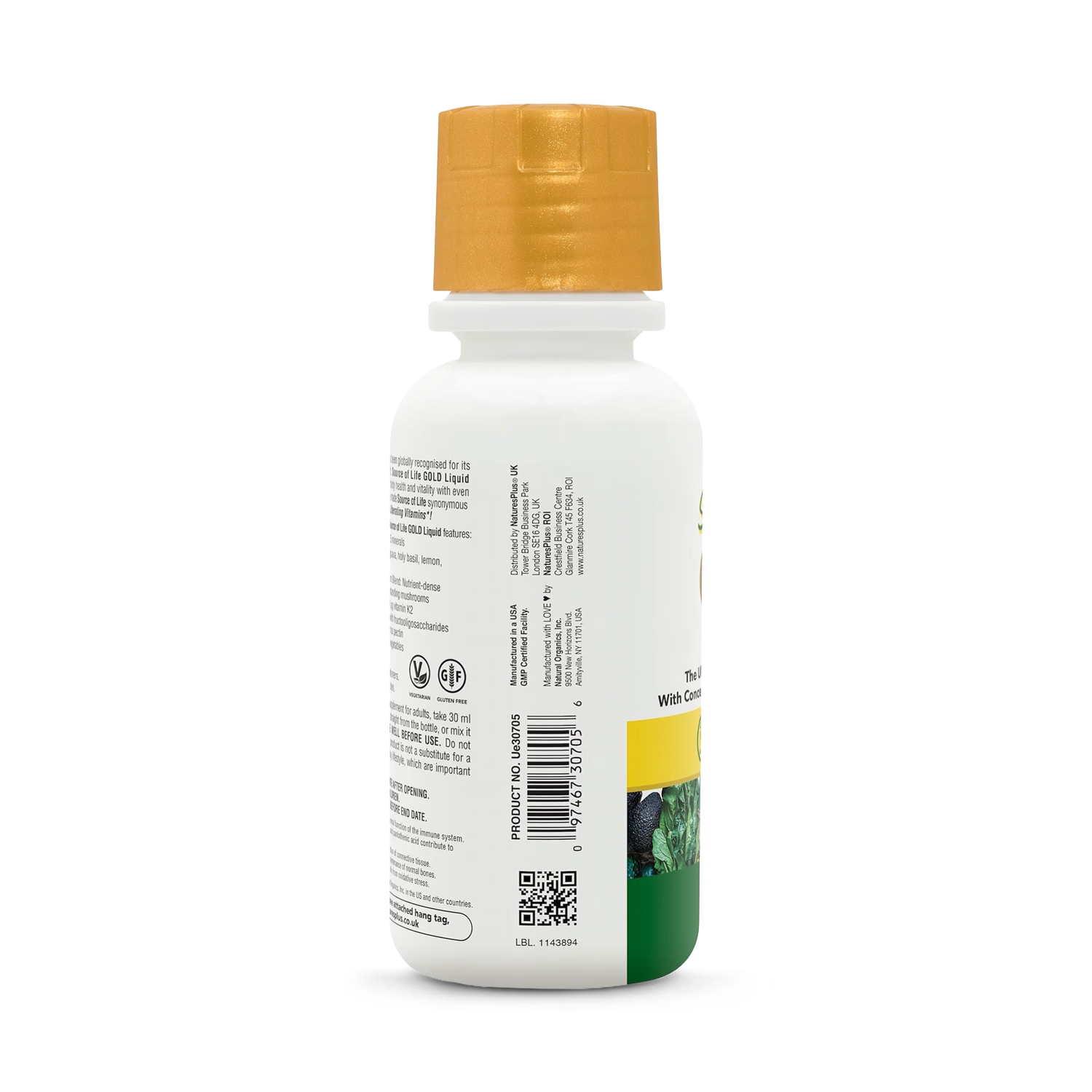 NaturesPlus Source of Life Gold liquid multivitamin 240ml - British product
