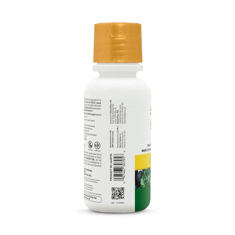 NaturesPlus Source of Life Gold liquid multivitamin 240ml - British product