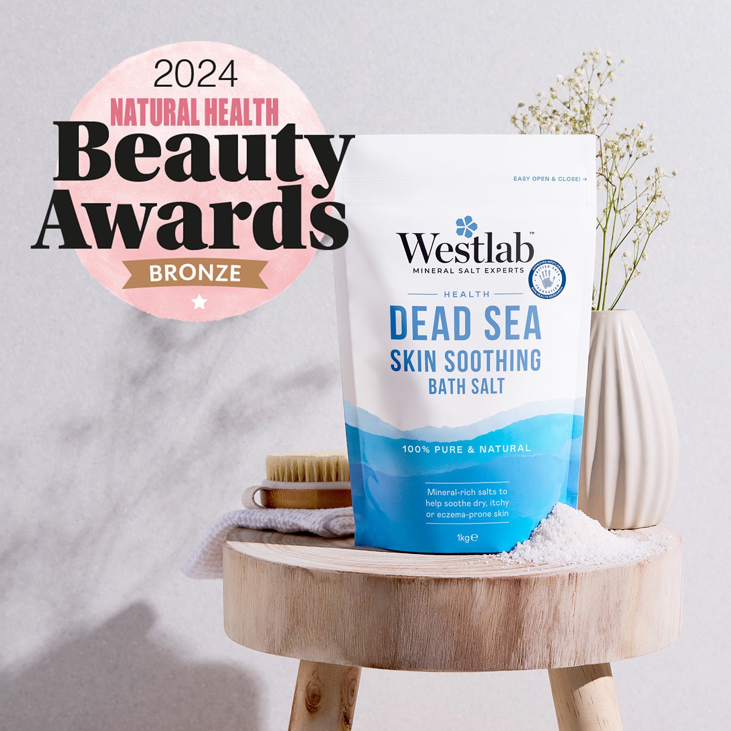 Natural Dead Sea Bath Salts for Dry Skin 1kg