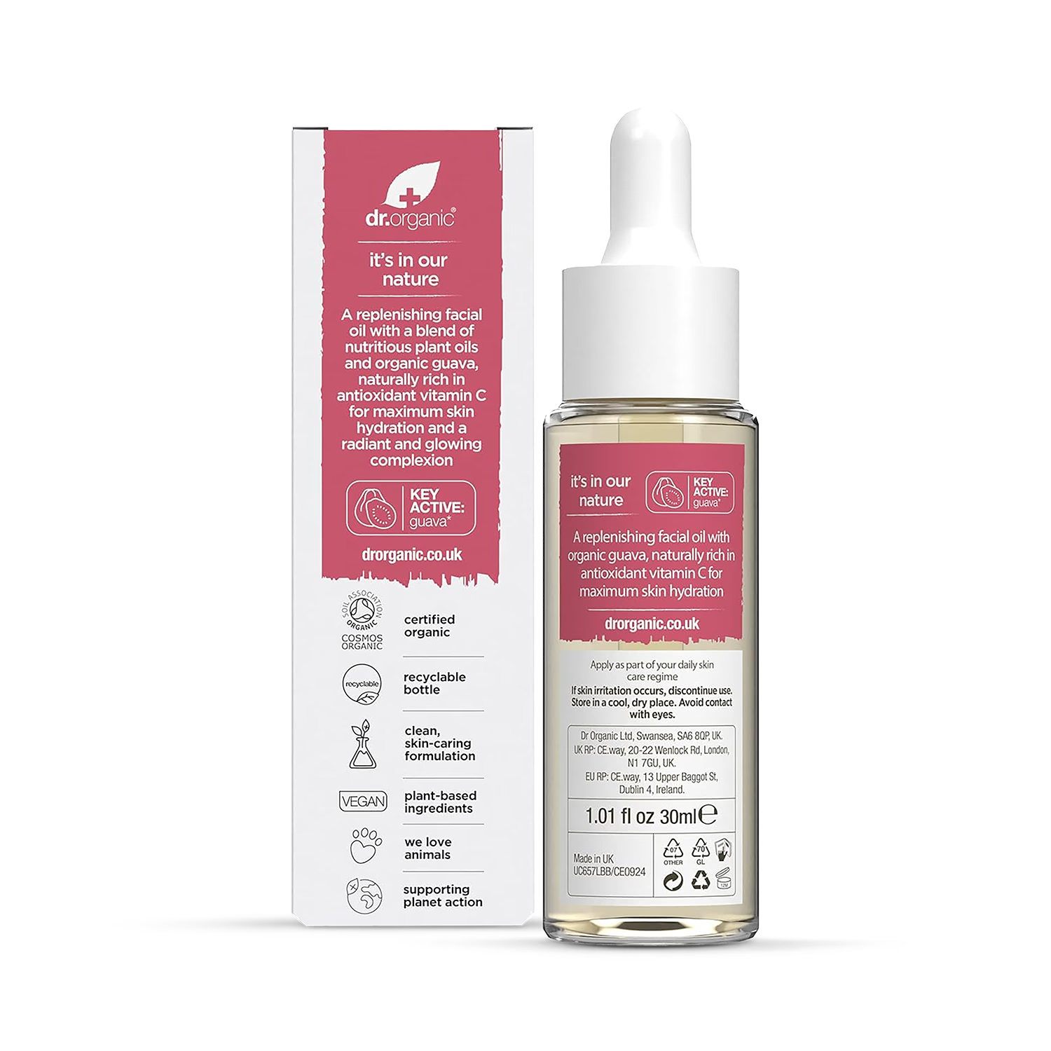 Dr Organic Vitamin C Facial Oil with Guava 30ml