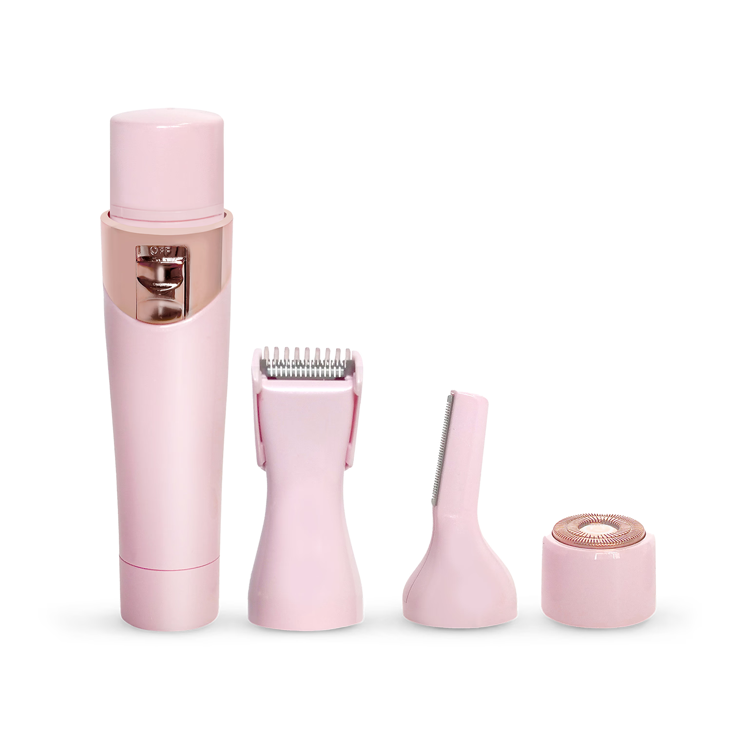 Magnitone FuzzOff 3-in-1 Rechargeable Precision Hair Trimmer - Pink