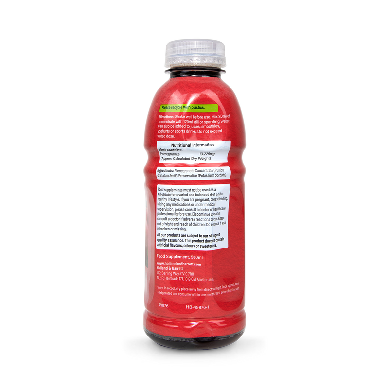 Holland Barrett Concentrated Pomegranate Juice 500ml