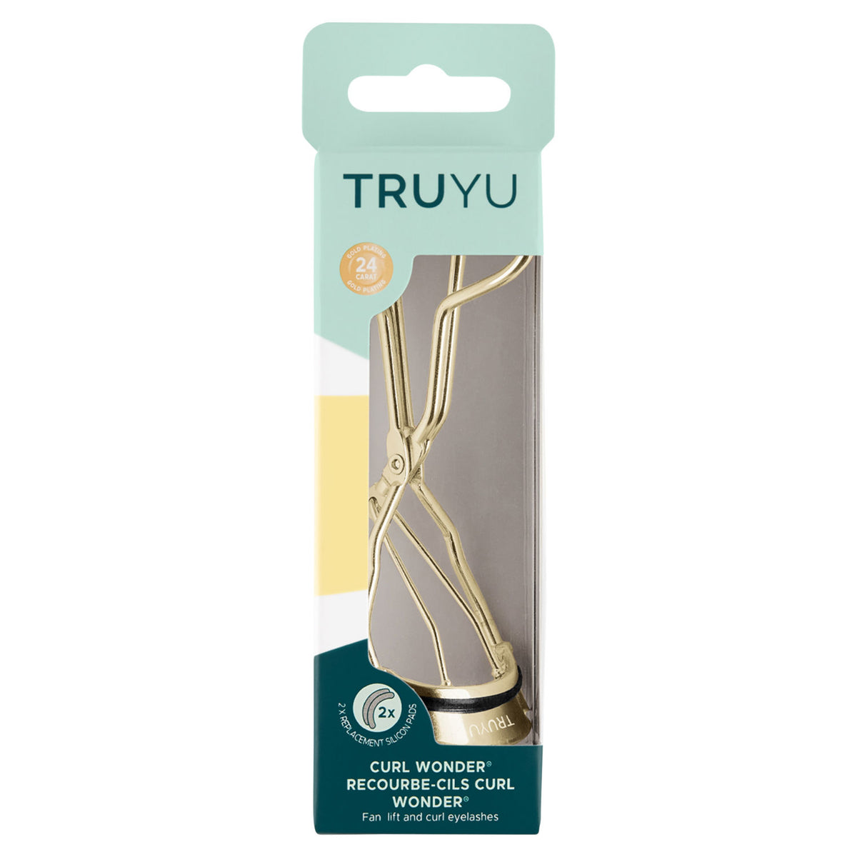 Truyu eyelash curler with 24k gold plating (British brand)
