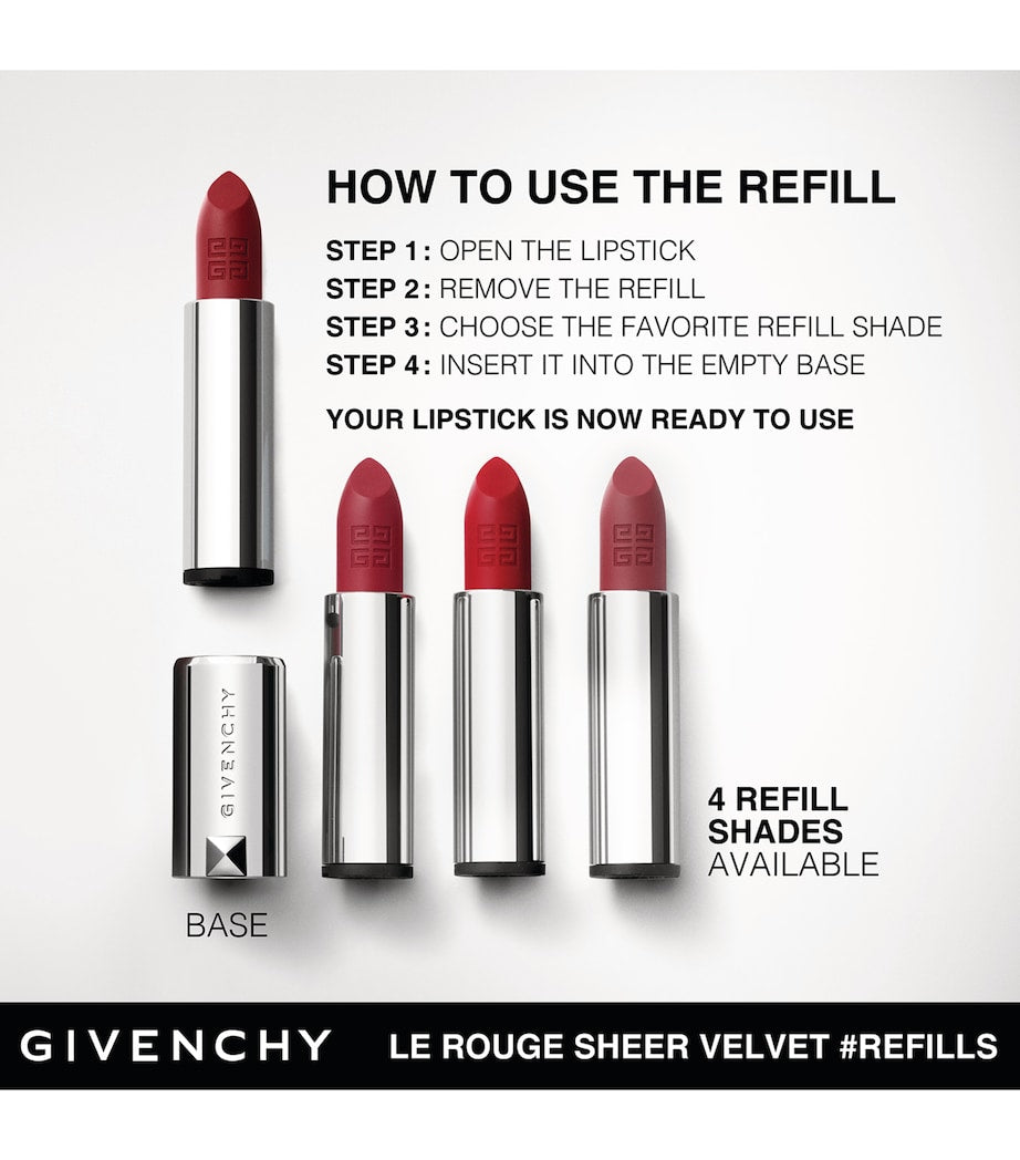 Givenchy Le Rouge Sheer Velvet refillable matte lipstick - British product