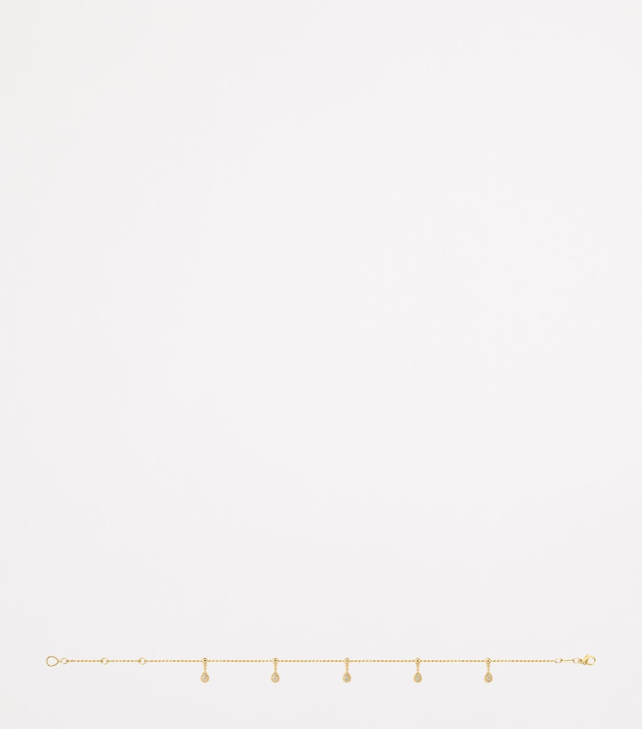 Boucheron Serpent Bohème ankle bracelet yellow gold diamonds, imported from the UK