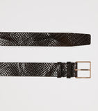 Max Mara leather woven belt 4cm, UK version