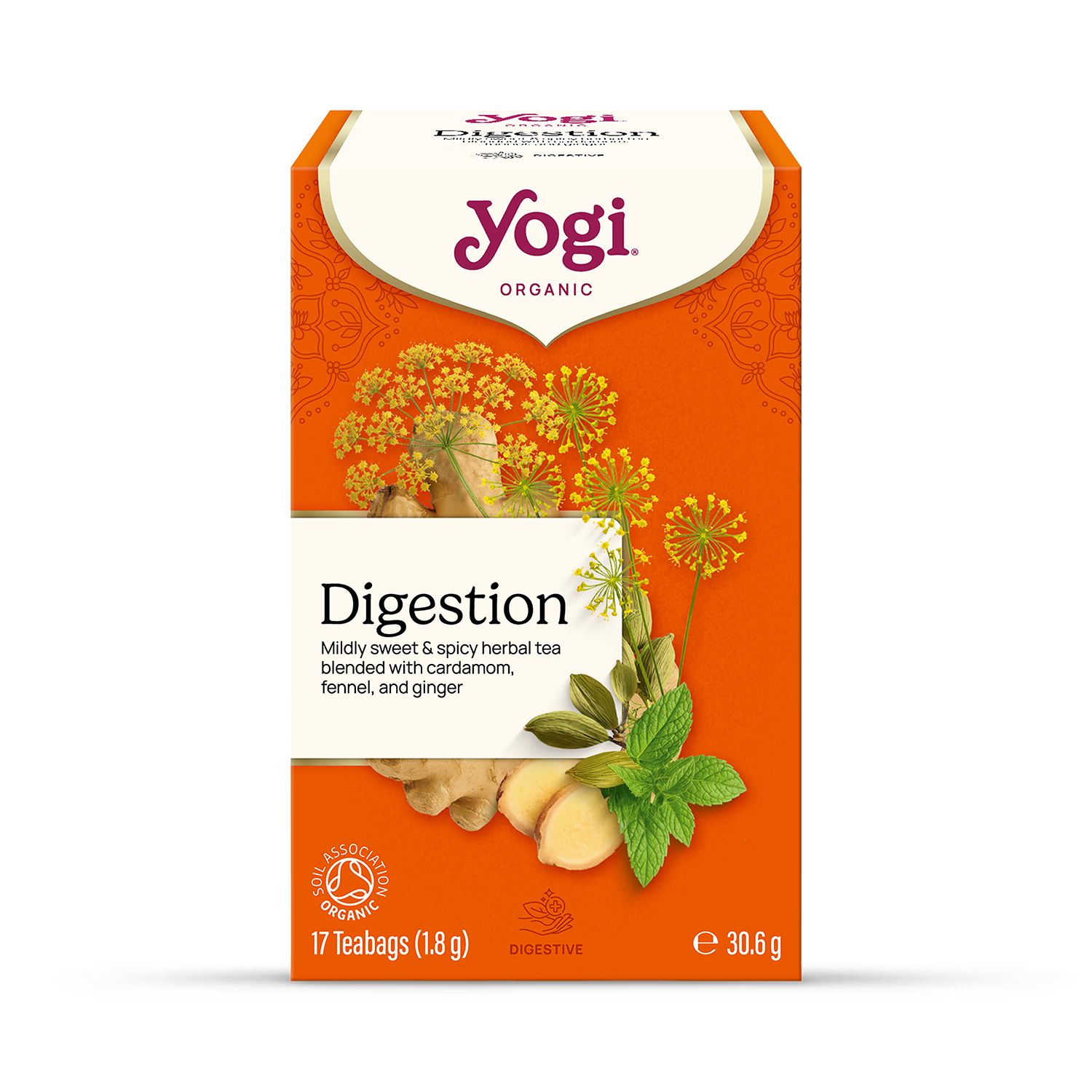 Organic Ayurvedic Herbal Digestion Tea 17 Tea Bags