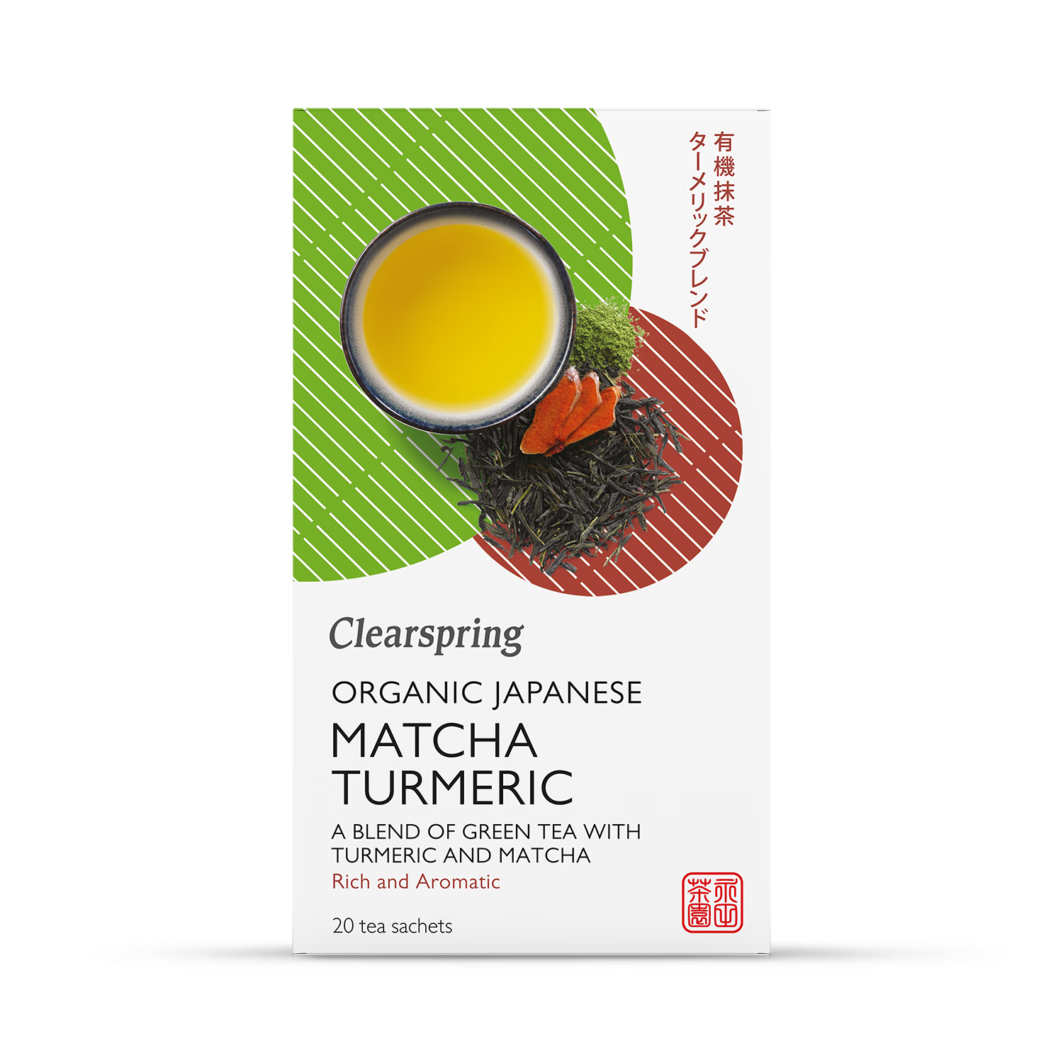 Clearspring Organic Japanese Matcha Turmeric Green Tea 20 Tea Bags