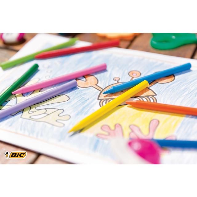 BIC Kids Plastidecor Crayons Wallet of 12   12 per pack GOODS M&S   