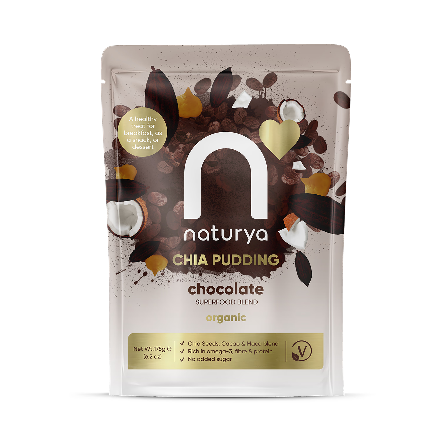 Naturya Chia+ Chocolate Organic 175g - Strawberry