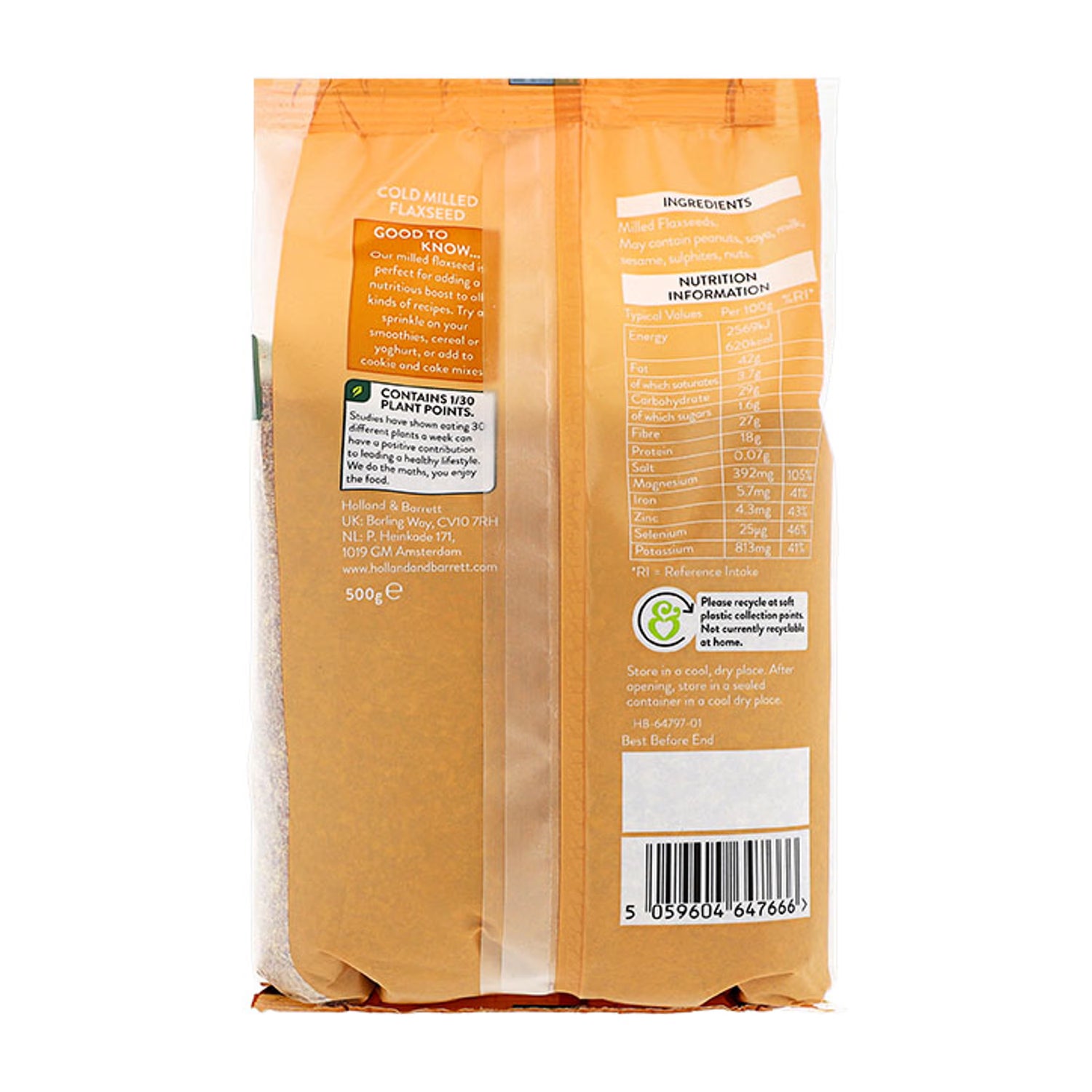 Holland Barrett Flaxseed 500g