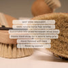 100% horse hair dry body brush, UK version