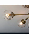 Gallery Home antique brass Lexi 6 bulb ceiling light, UK version