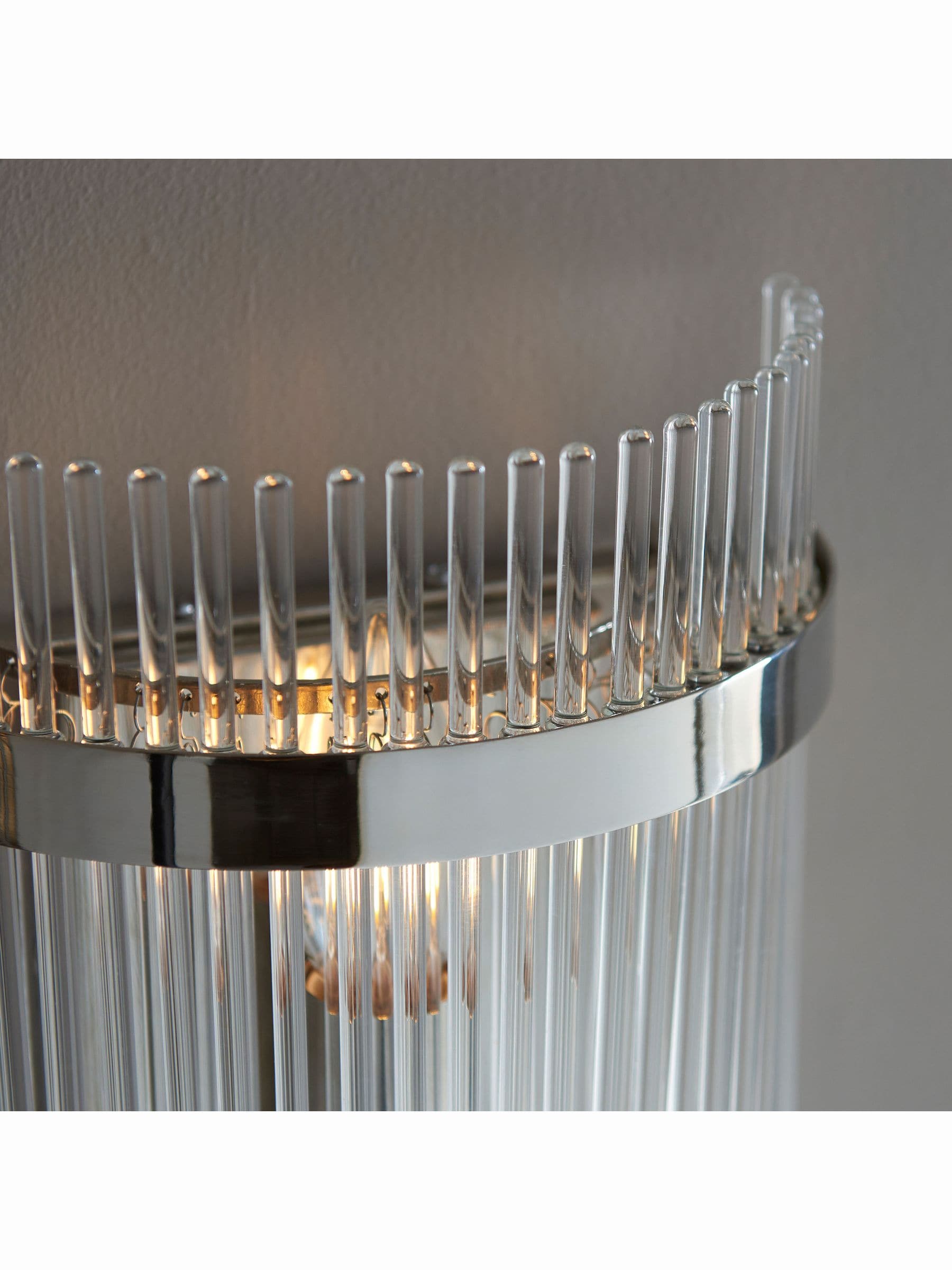 Gallery Home Marston wall light bright nickel finish - British product