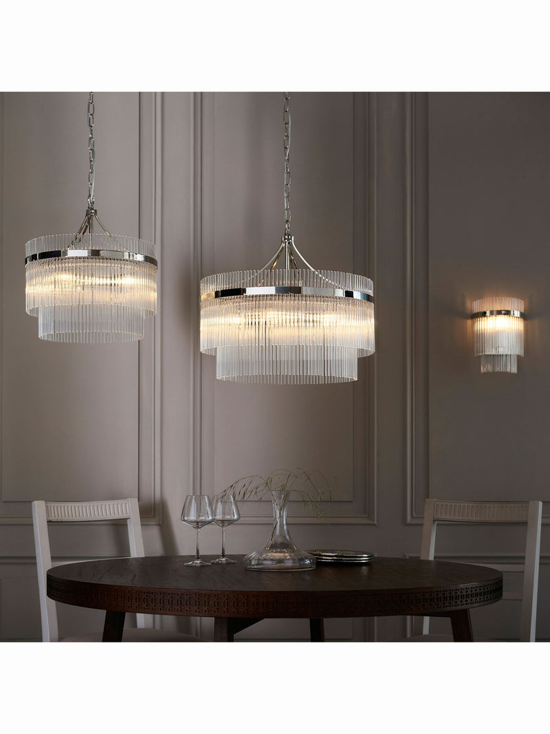 Gallery Home Marston wall light bright nickel finish - British product