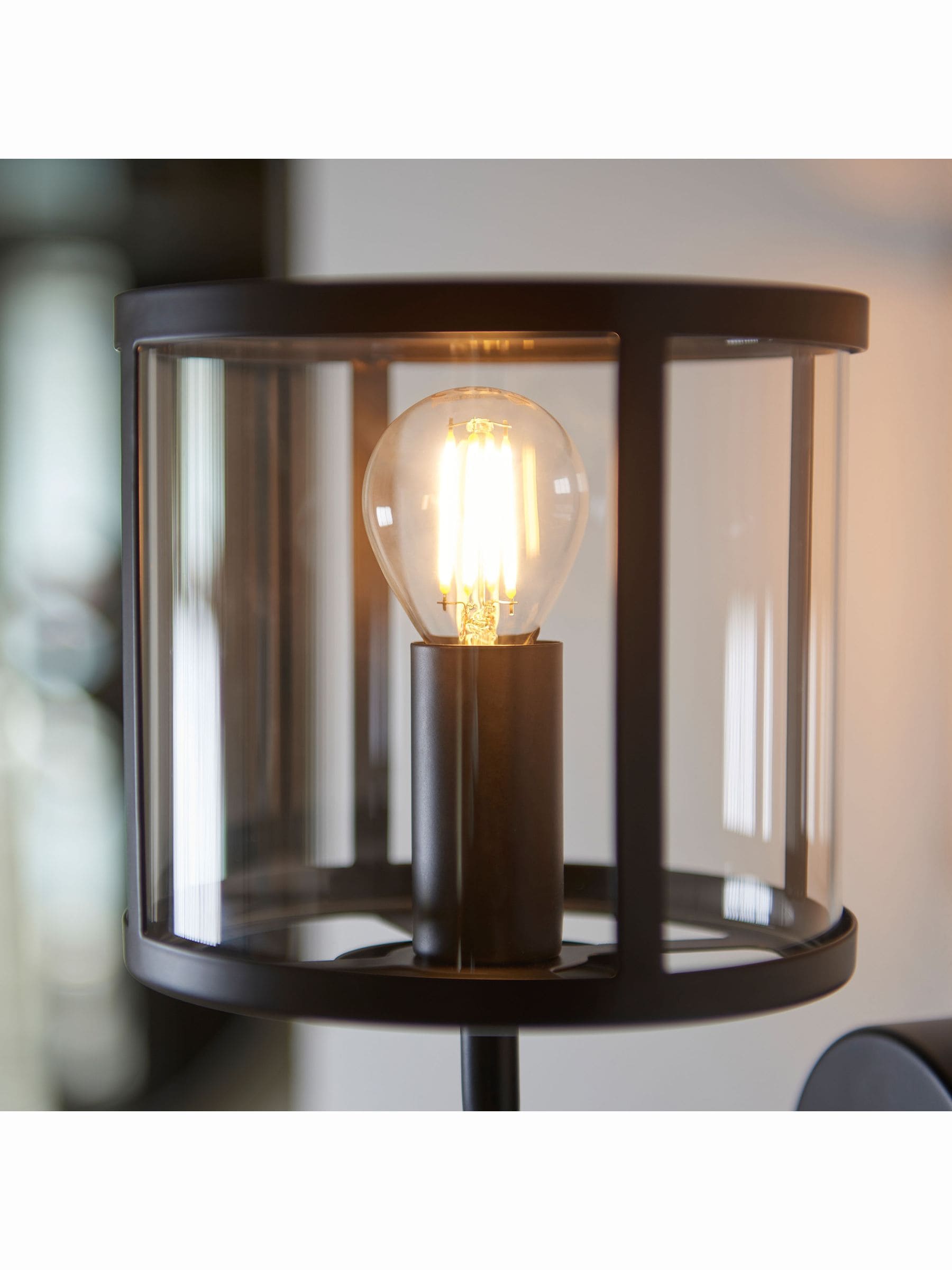 Gallery Home Vernon black wall light 25cm (British brand)
