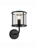 Gallery Home Vernon black wall light 25cm (British brand)