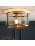Gallery Home Antique Brass Ridgeway ceiling light, imported from the UK