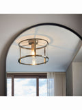 Gallery Home antique brass Vernon ceiling light, UK version