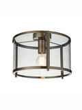 Gallery Home antique brass Vernon ceiling light, UK version