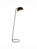 Gallery Home Claire floor lamp with matt black and antique brass finish - British product