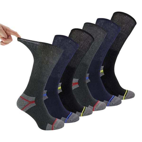 Dr.Socks men's breathable diabetic work socks multipack (British brand)