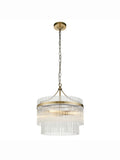 Gallery Home Marston antique brass pendant light 60cm - British product
