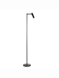 Gallery Home black reader floor lamp with adjustable head - British product
