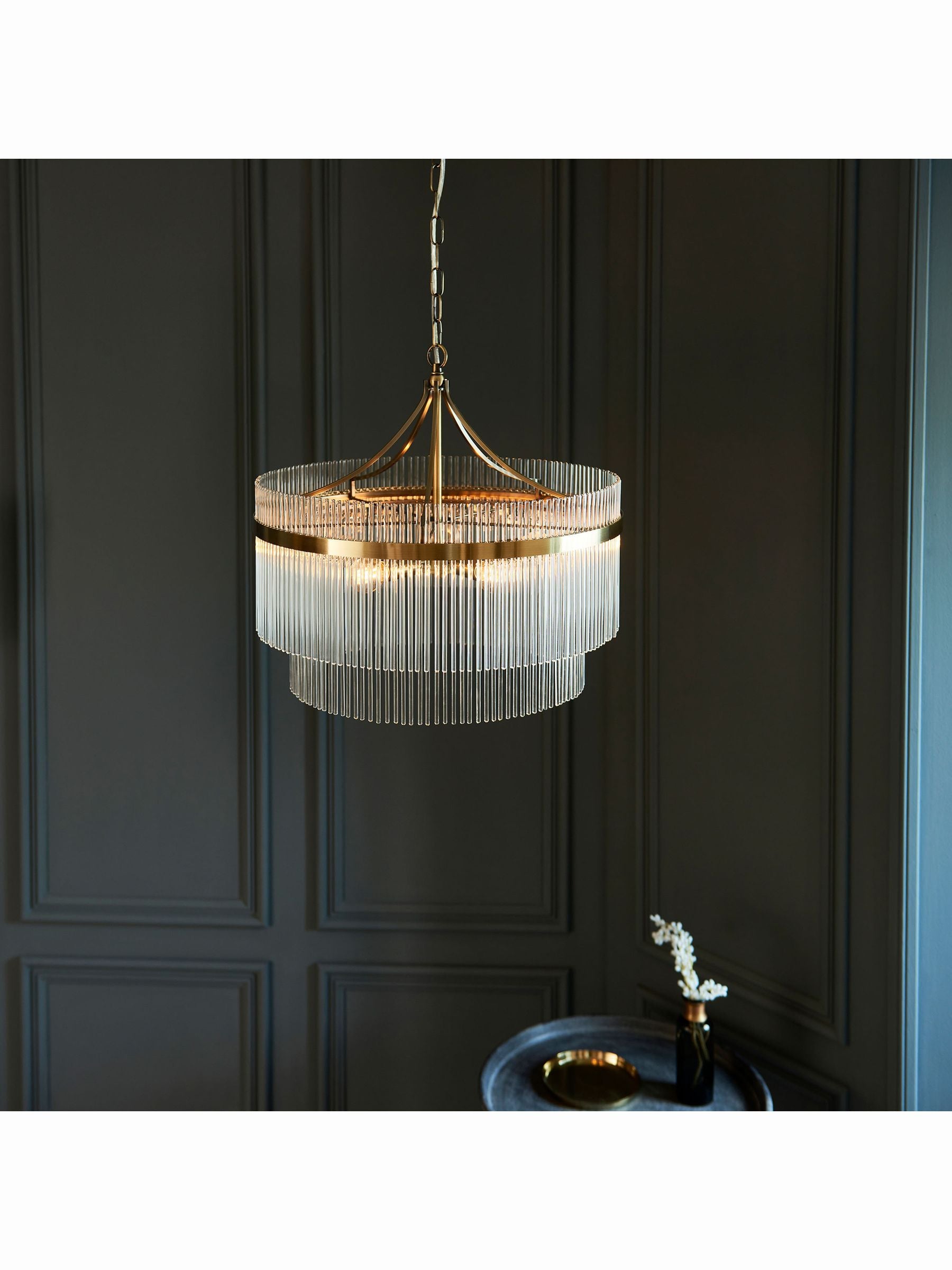 Gallery Home antique brass pendant light - British product