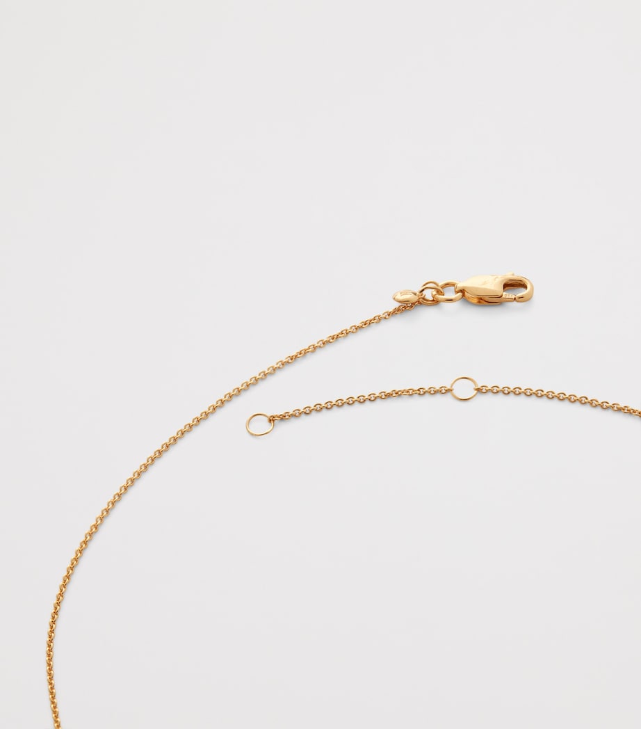 Monica Vinader gold vermeil pendant necklace, imported from the UK