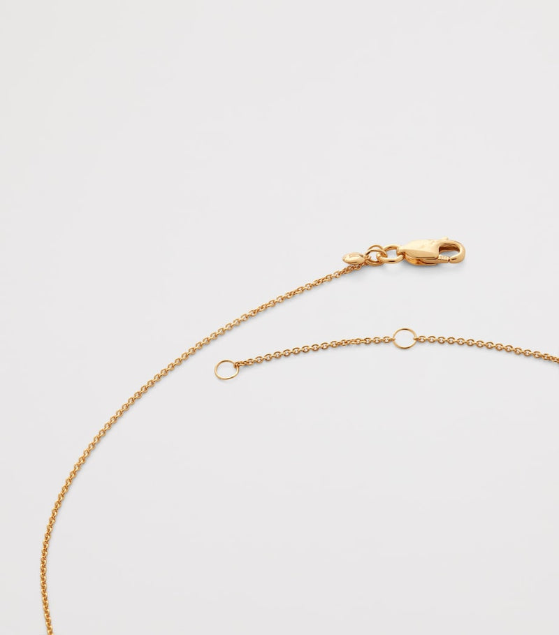 Monica Vinader gold vermeil pendant necklace, imported from the UK