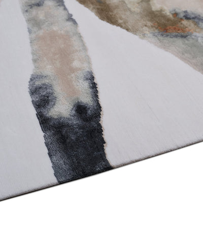 Harrods The Rug Company Wool-Silk Kali Umber Hand-Knotted Rug 3.05m x 2.44m- Buy online at McGrocer