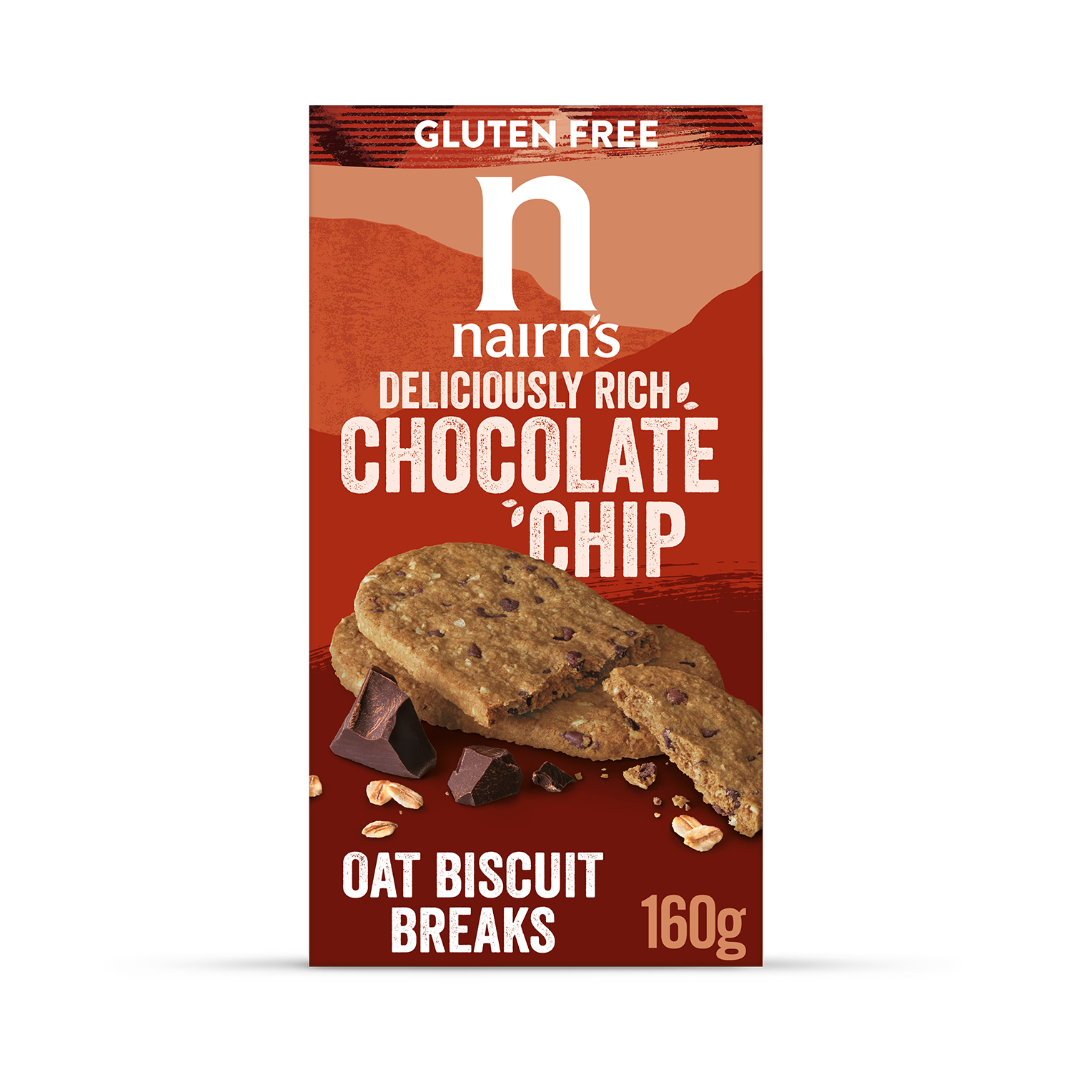 Nairns Gluten Free Chocolate Chip Oat Biscuit Breaks 160g