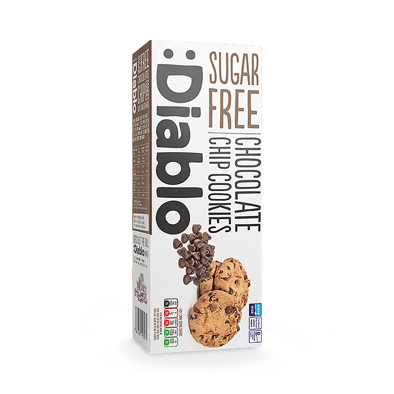 Diablo Sugar Free Chocolate Chip Cookies 130g