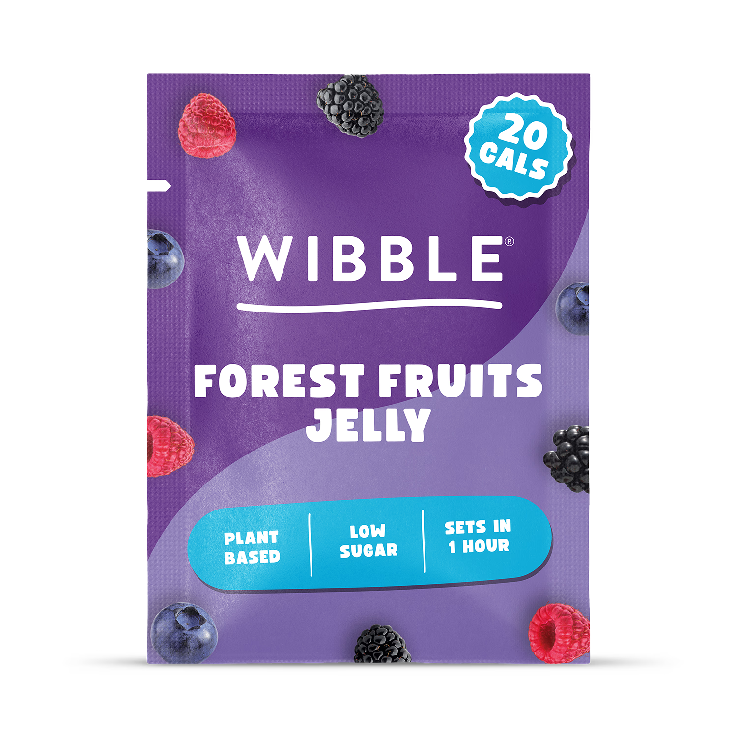 Wibble Raspberry Vegan Jelly Crystals 57g - Forest Fruits