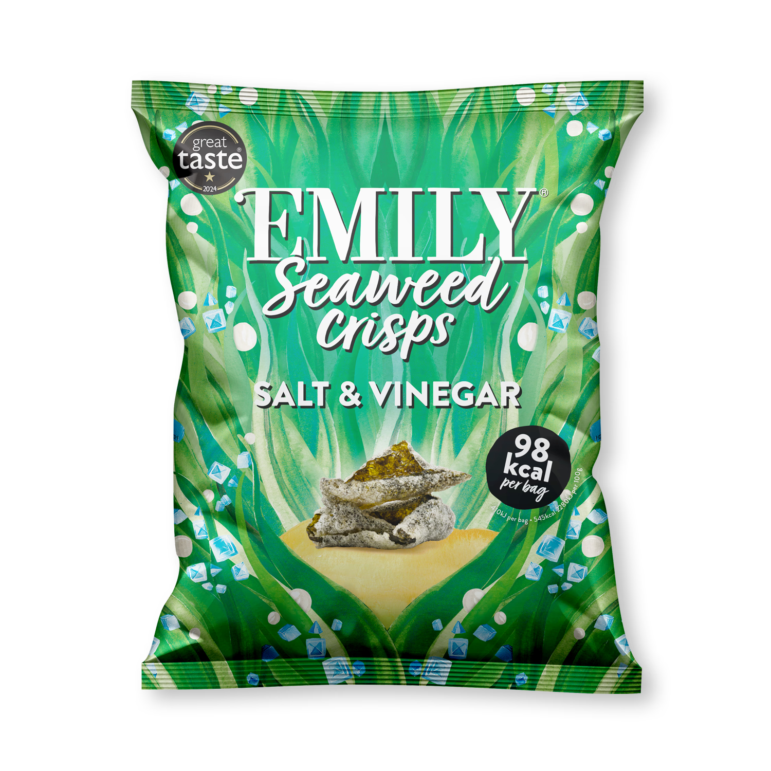Emily Salt Vinegar Seaweed Crisps 18g